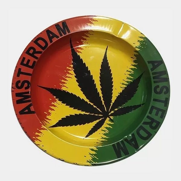 Aschenbecher Metall Rasta