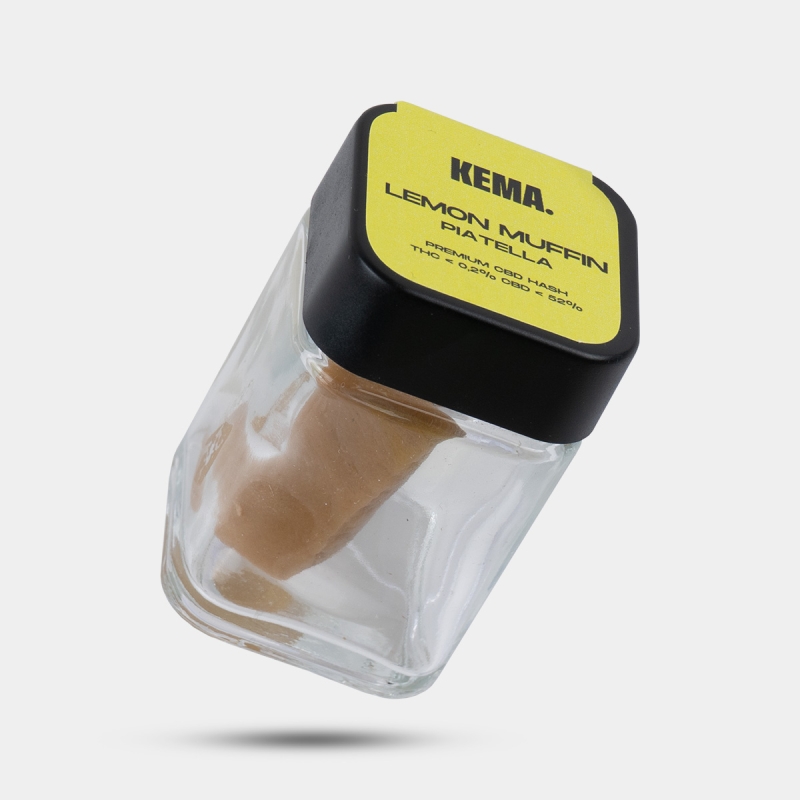 Hash CBD Piatella 'Lemon Muffin' KEMA Dose 15 g