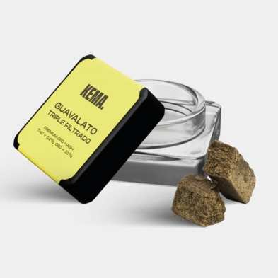 KEMA 3g Triple-Filtered CBD Hash 'Guavalato' geöffnet