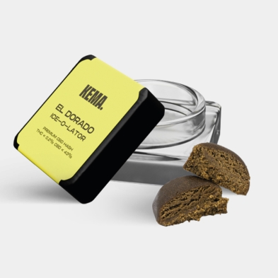 Hash CBD Ice-o-lator 'El Dorado' KEMA 3 g geöffnet