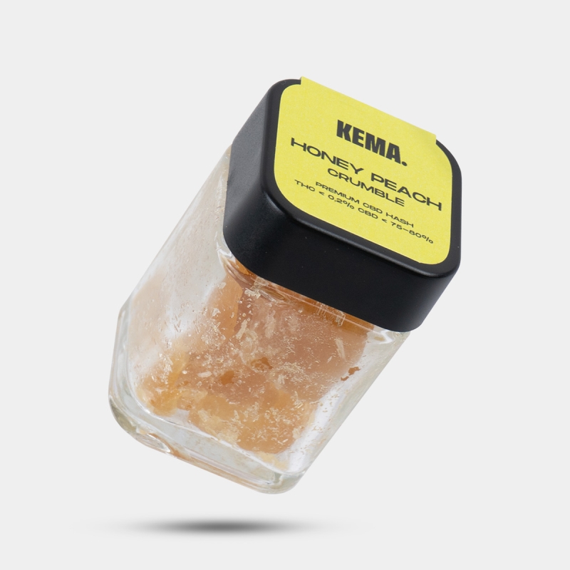 CBD Crumble 'Honey Peach' KEMA, 15 g Dose