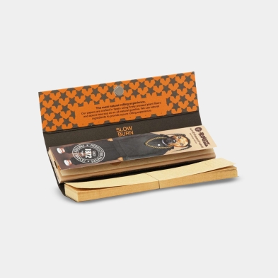 G-Rollz King Size Slim Unbleached Papers + Tips 'Rap' | GB