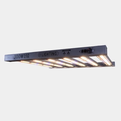 Dimmbares LED-System 300 W Schwarz Ultra GB Lighting eingeschaltet