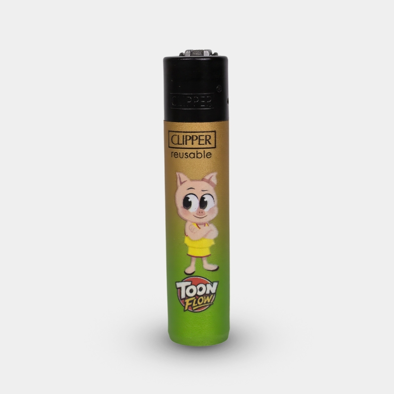 Clipper Toons Feuerzeug Schwein Porky