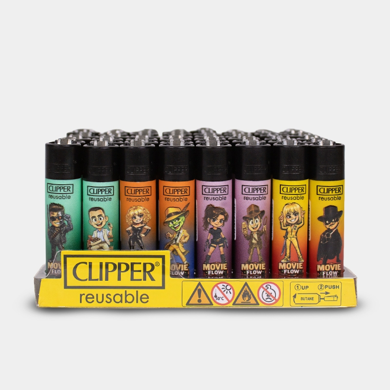 Clipper Flow Movie Display 48 Feuerzeuge