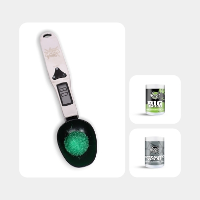 Boom Nutrients Mast-Kit mit Waagenlöffel