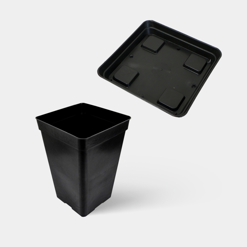Komplettset Blumentöpfe 730 W Schwarz Ultra