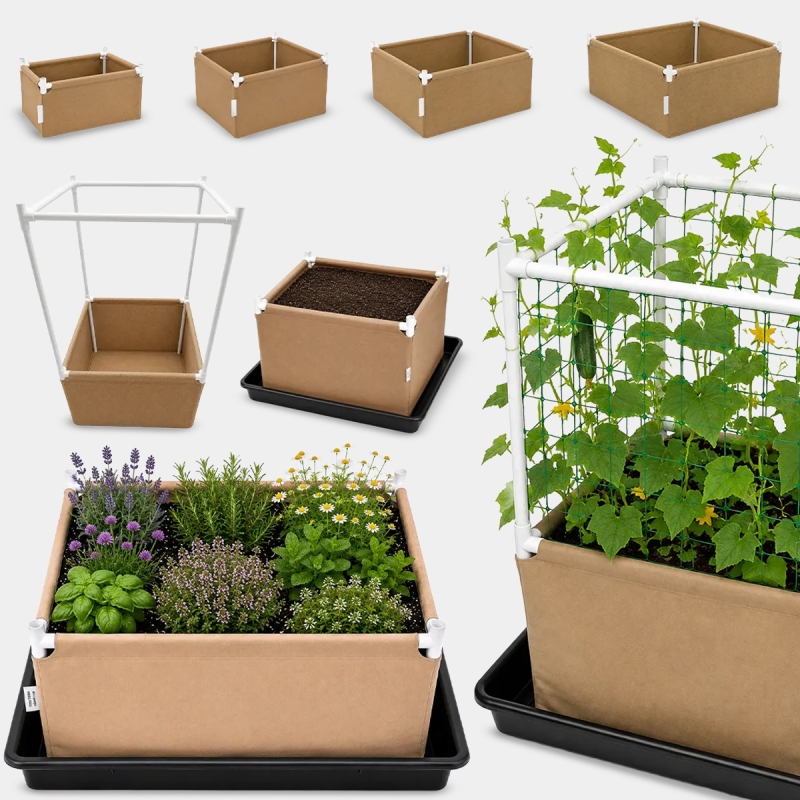 Grow Bed 80x80x40 cm Neptune | Beet für Living Soil