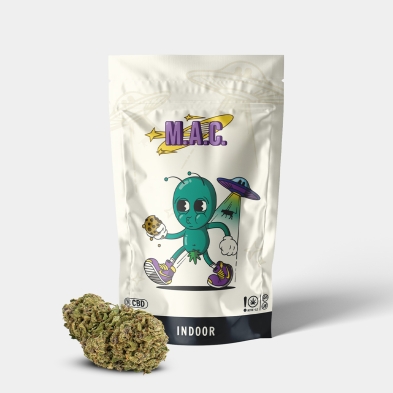 Alien-Set | Bong, CBD-Blüten und GB-Tablett