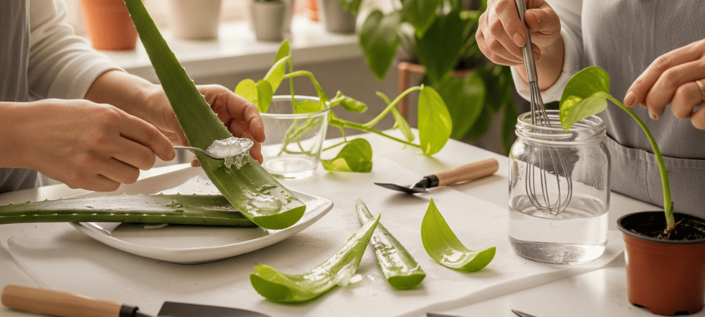 Hausgemachtes Bewurzelungsmittel mit Aloe Vera
